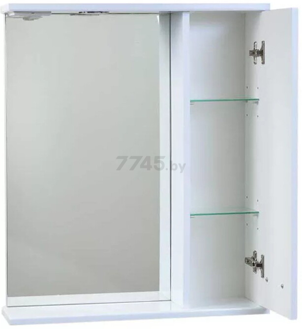 Шкаф с зеркалом для ванной EMMY Монтана 60 правый (mont60mir1-r) - Фото 3